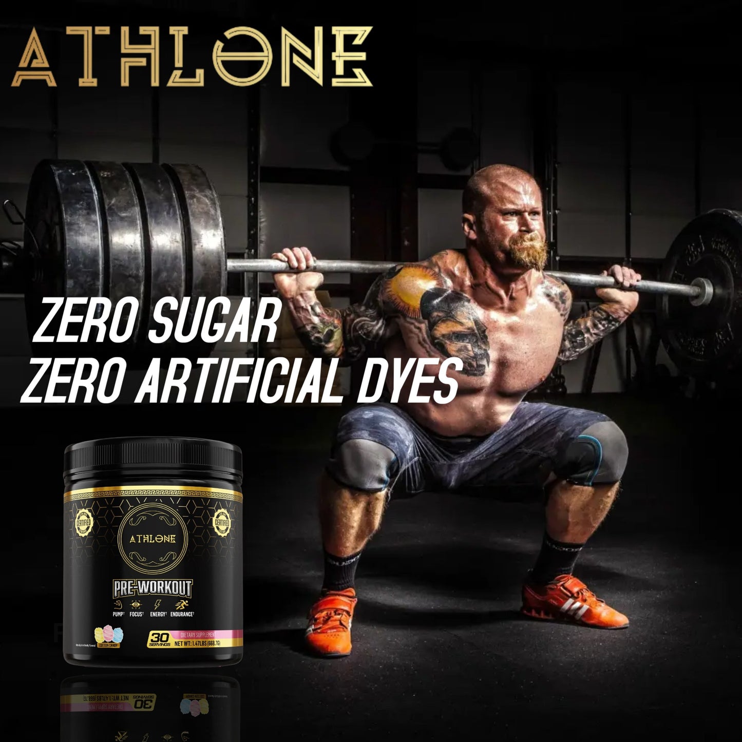 Athlone Blue-Razz Pre-Workout Powder - Athlone Supplements